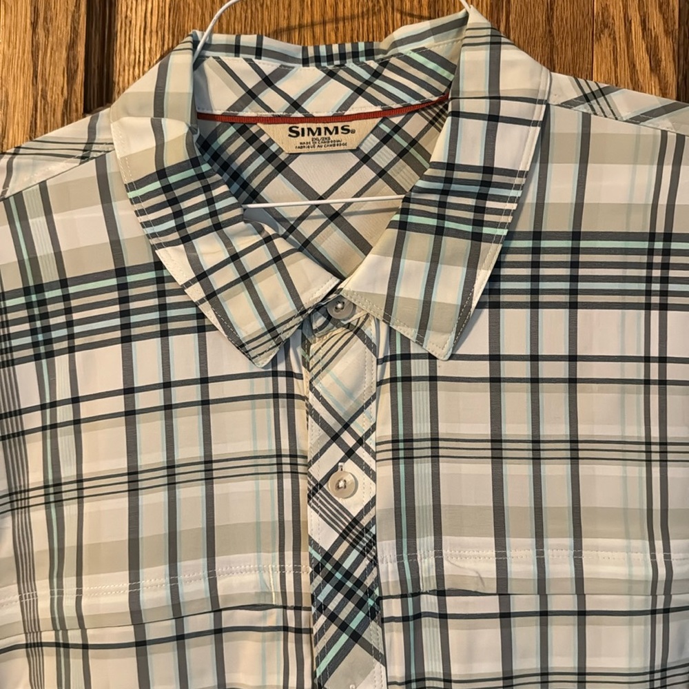 Simms plaid button down